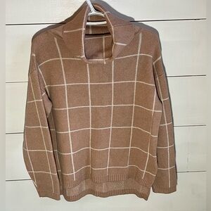 Jenny Joan’s Teach Me Style Checkered Turtleneck Sweater